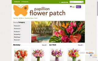 Papillion Flower Patch website