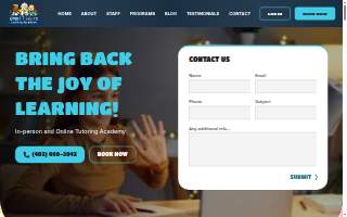 Great Thinkers Learning Academy website