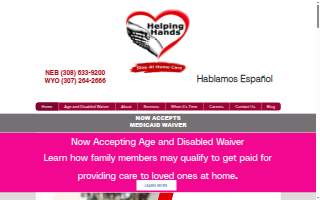 Helping Hands, Stay At Home Care website