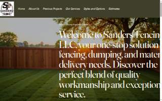 Sanders' Fencing LLC website