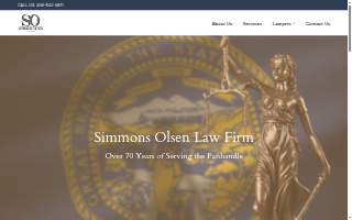 Simmons Olsen Law Firm website