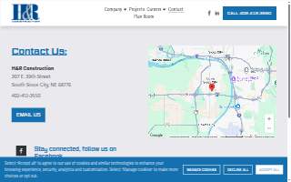 H & R Construction website