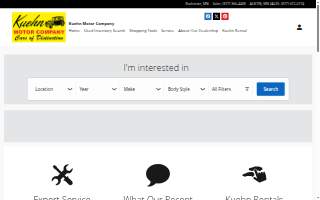 Kuehn Auto Sales website