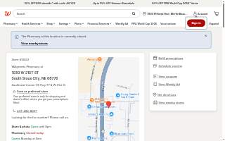 Walgreens Pharmacy website