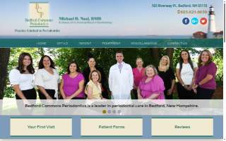 Bedford Commons Periodontics website