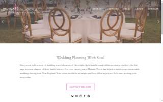 Blissful Beginnings Wedding and Event Design website
