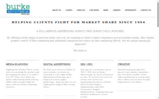 Burke Advertising, LLC website
