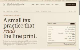 Collette Professional Accounting website