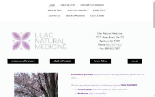 Lilac Natural Medicine website