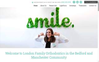 London Family Orthodontics website
