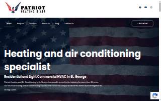 Patriot Heating & Cooling, LLC website