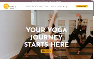 Sol Power Yoga website