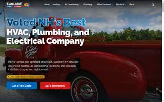 A.J. LeBlanc Heating, A/C, Plumbing & Electrical website