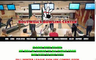 Boutwell's Bowling Center website