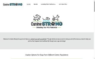 Canine Strong website