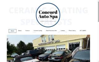 Concord Auto Spa website