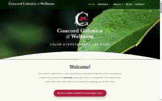 Concord Colonics & Wellness website