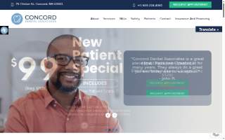 Concord Dental Associates website