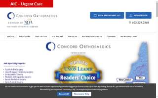 Concord Orthopaedics website