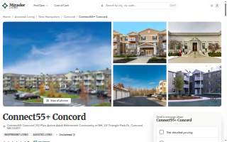 Connect55+ Concord | 62 Plus Active Adult Retirement Community in NH website