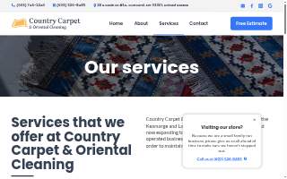 Country Carpet & Oriental Cleaning website