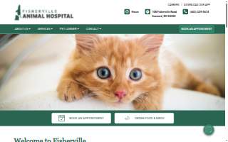 Fisherville Animal Hospital website