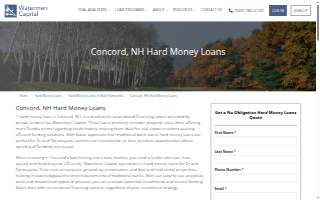 Hard Money Lenders Concord NH website