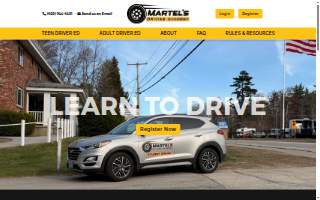 Martel’s Driving Academy website