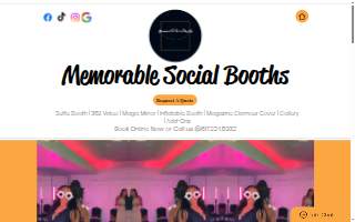 Memorable Social Booths website