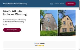 North American Exterior Cleaning website