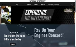 Valor Autoworks website