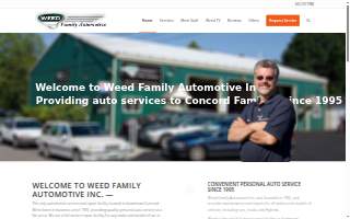 Weed Family Automotive website