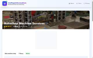 Autoshop Machine Services website