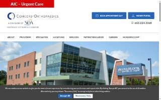 Concord Orthopaedics of Derry website