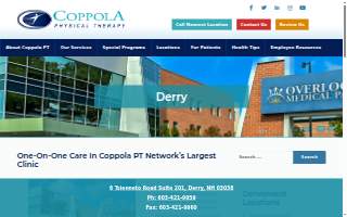 Coppola Physical Therapy of Derry website