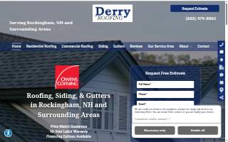 Derry Roofing website