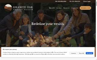 Granite Oak Private Wealth of Hudson website
