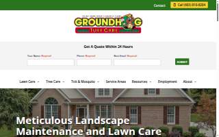 Groundhog Turf Care website