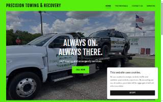 Precision Towing & Recovery Inc. of Derry website