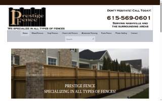 Prestige Fence LLC website