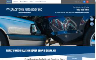 Spacetown Auto Body Inc website