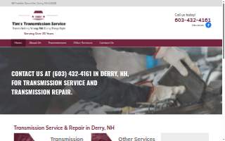 Tim's Transmission Services website