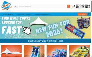 Blast Party Rentals website