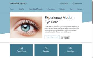 Lafreniere Eyecare website