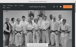Leith Karate Academy website