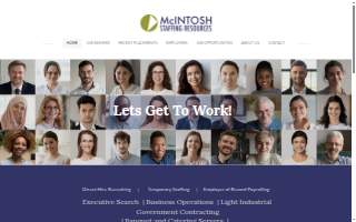 McIntosh Staffing Resources website