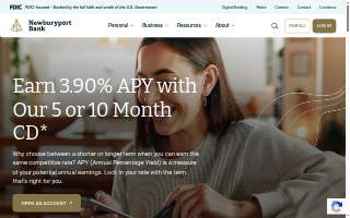 Newburyport Bank website