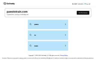 Paws to Train website
