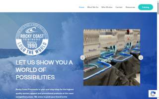 Rocky Coast Printworks website