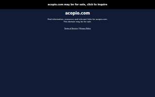 Acopio Goods website